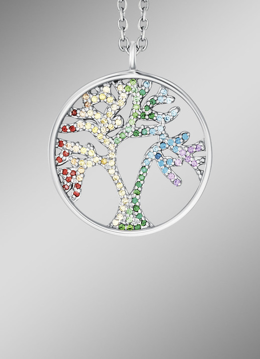 Engelsrufer - Engelsrufer Anhänger Lebensbaum mit Zirkonia, in Farbe  Ansicht 1