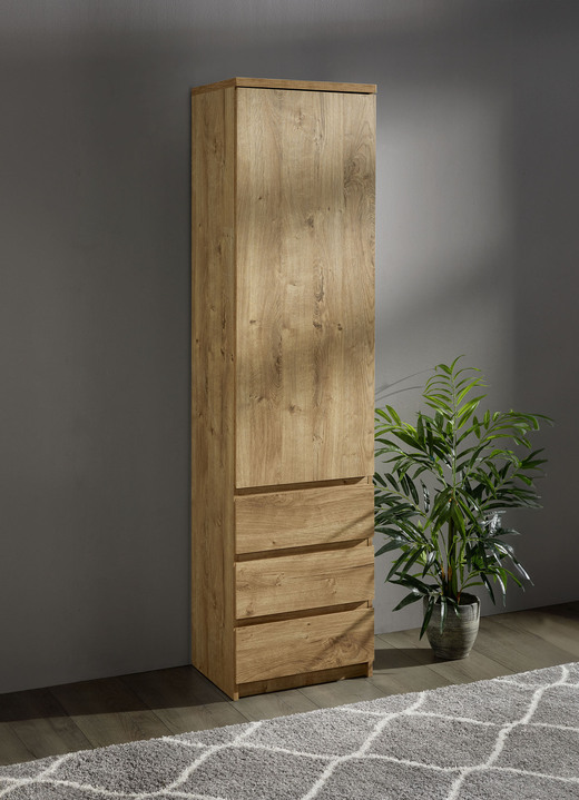 Mehrzweckschränke - Schrank in modernem Design, in Farbe EICHE Ansicht 1