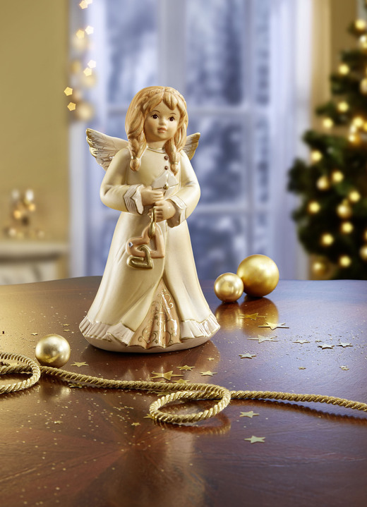 Goebel-Figuren - Engel mit Brief, in Farbe CHAMPAGNER