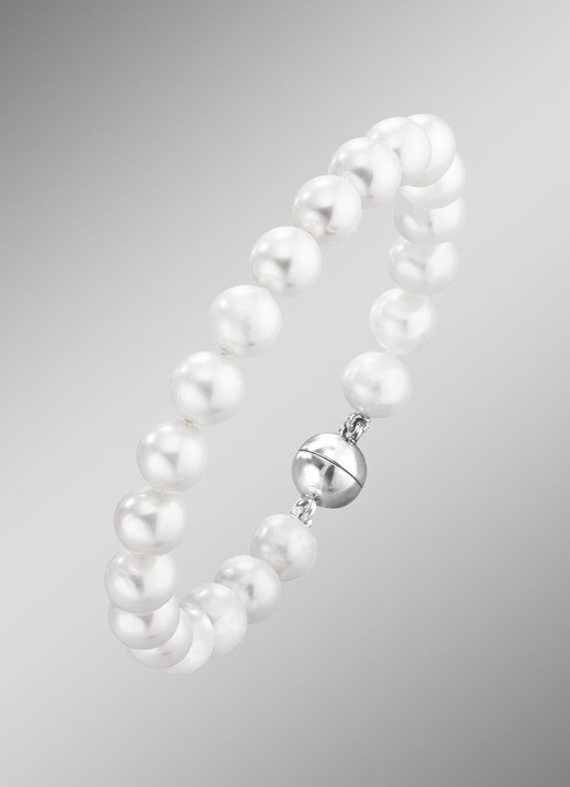 Armbänder - Armband mit Süßwasser-Zuchtperlen, in Farbe  Ansicht 1