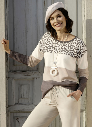 Pullover in Feinstrick