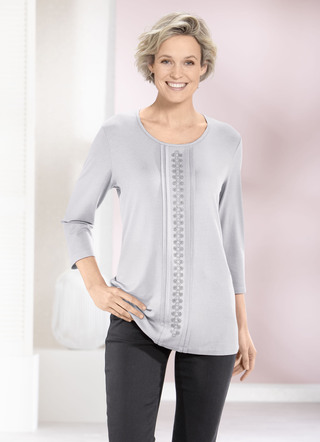 Shirt mit Biesen in 2 Farben
