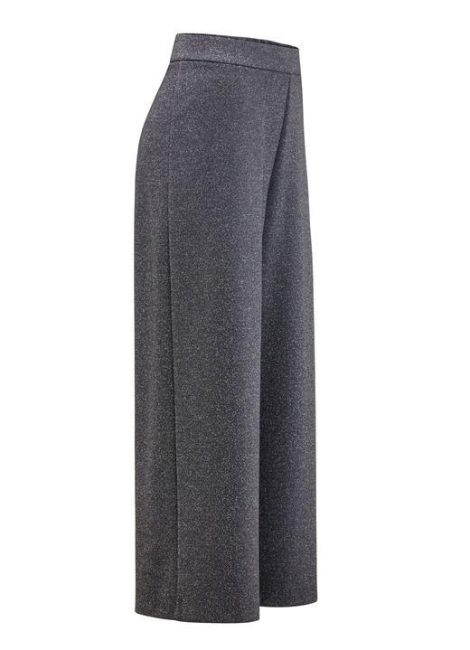 Culotten - Culotte in Schlupfform, in Größe 018 bis 054, in Farbe SCHWARZ-SILBERFARBEN Ansicht 1