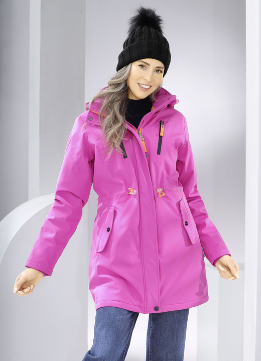 Winterjacken - Longjacke aus Softshell Winterjacken - Longjacke aus Softshell, in Größe 036 bis 052, in Farbe FUCHSIA
