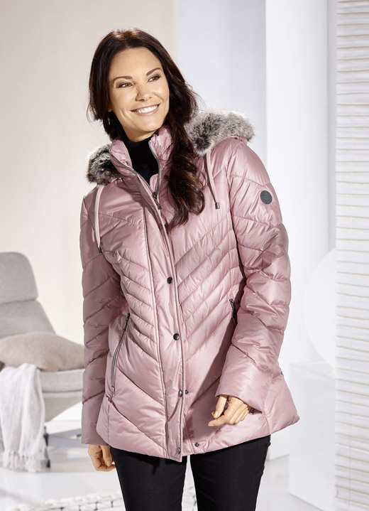 Winterjacken - Jacke mit Reißverschluss an den Seitenschlitzen Winterjacken - Jacke mit Reißverschluss an den Seitenschlitzen, in Größe 036 bis 052, in Farbe ROSENQUARZ