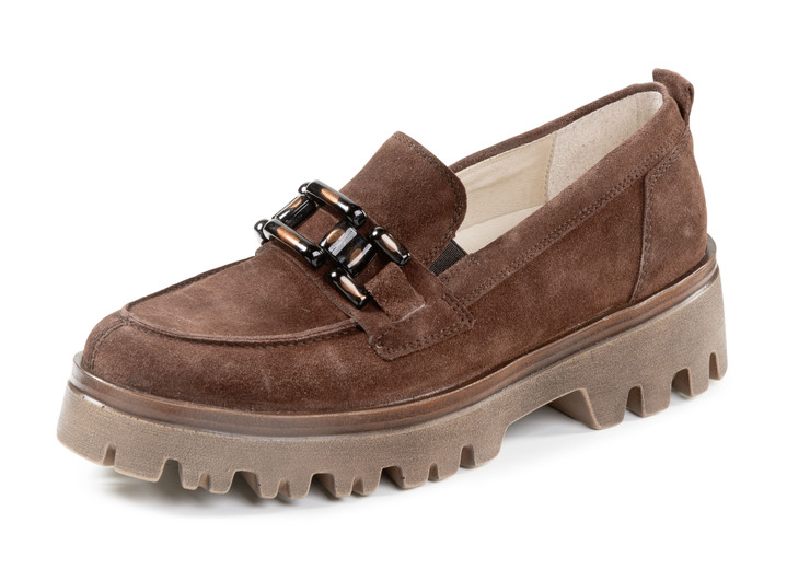 SALE % - Waldläufer Loafer aus Veloursleder, in Größe 3 1/2 bis 8, in Farbe BRAUN Ansicht 1
