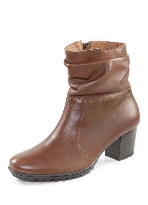 Stiefel & Stiefeletten - ELENA EDEN, modische Damen-Stiefeletten, Weite G, mit herausnehmbarem Fußbett, in Größe 036 bis 042, in Farbe COGNAC Ansicht 1