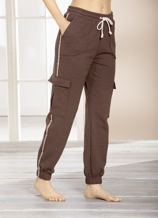 Laurina - Hose mit Kordelzug, in Größe 018 bis 054, in Farbe BRAUN Ansicht 1