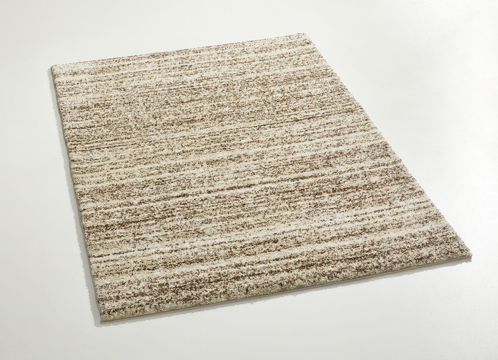 Modern - Handgetuftete Brücken und Teppiche mit dichtem Flor, in Größe 111 (Brücke, 60x110 cm) bis 288 (Teppich, 240x340 cm), in Farbe SAND MELIERT Ansicht 1