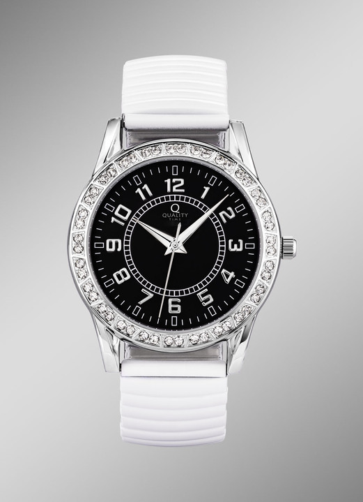 Schmuck & Uhren - Moderne Quartz-Damenuhr mit Zugband, in Farbe  Ansicht 1