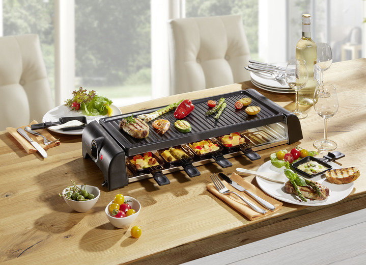 - Kombination aus Raclette und Grill von Korona, in Farbe SCHWARZ