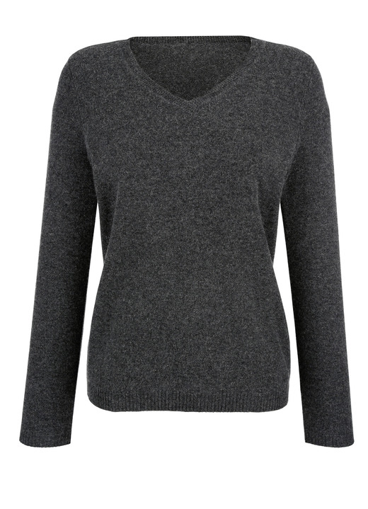 Pullover & Strickmode - Pullover mit Kaschmir , in Größe 038 bis 052, in Farbe ANTHRAZIT Ansicht 1