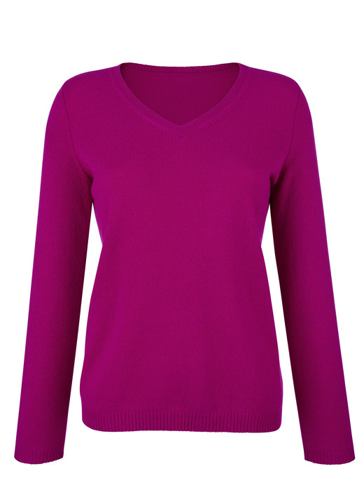 Pullover & Strickmode - Pullover mit Kaschmir , in Größe 038 bis 052, in Farbe MAGENTA Ansicht 1