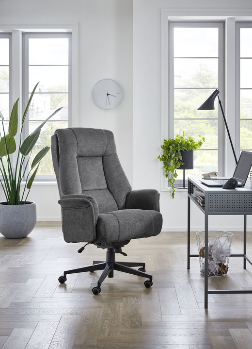 Chefsessel / Bürostuhl - Chefsessel mit XXL-Sitzfläche, in Farbe ANTHRAZIT Ansicht 1
