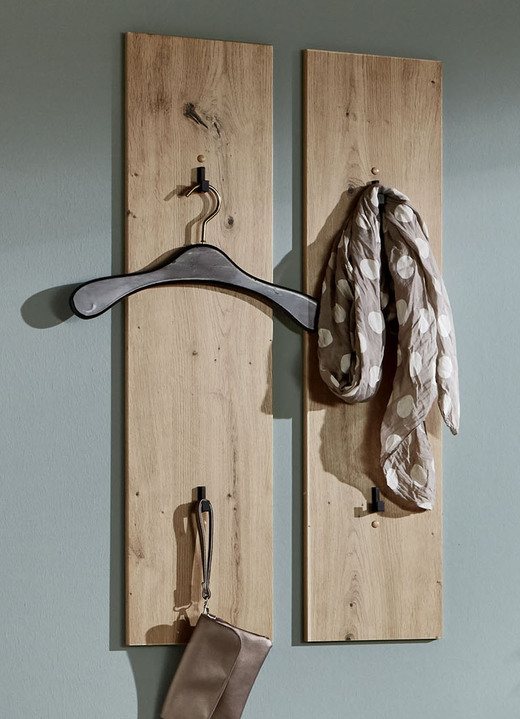 Garderobenmöbel - Garderobenmöbel mit pflegeleichter Oberfläche, in Farbe ARTISAN EICHE, in Ausführung Wandpaneel Ansicht 1