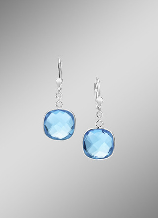 Eleganz, die sich bewegt: Ohrringe mit beh. Quarz