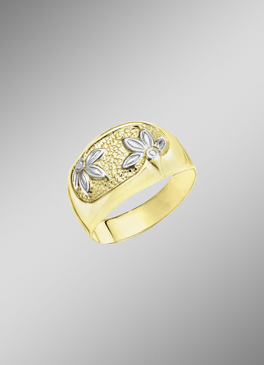 Ringe - Strahlende Eleganz: Damenring mit Diamant, in Größe 160 bis 220, in Farbe  Ansicht 1