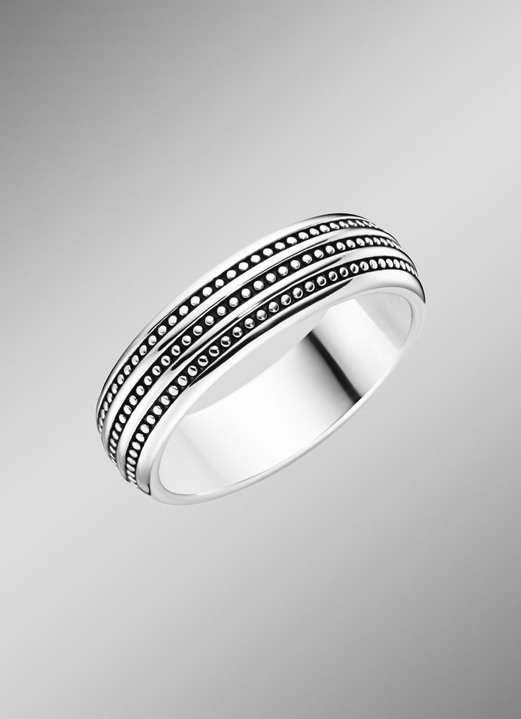 Ringe - Herrenring für maskuline Eleganz in Silber, in Größe 190 bis 220, in Farbe  Ansicht 1