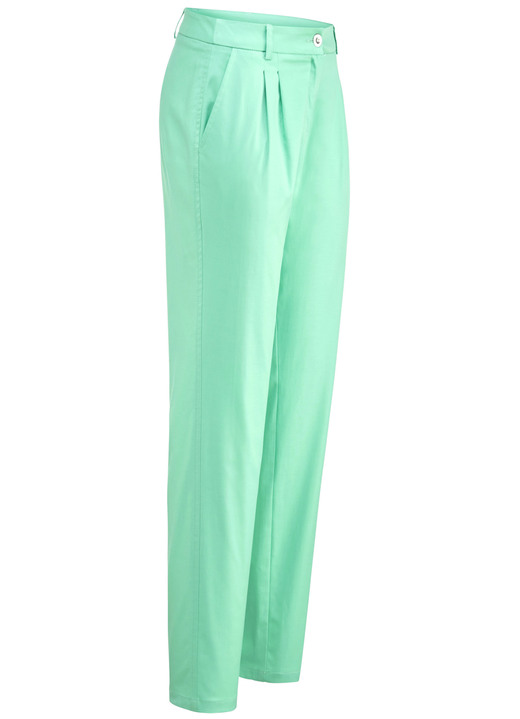 Hosen mit Knopf- und Reißverschluss - Hose mit sportivem Chic, in Größe 018 bis 052, in Farbe MINT Ansicht 1