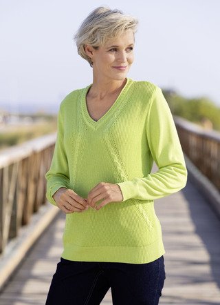 Pullover mit Strukturmix