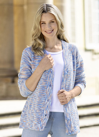Strickjacke mit tollem Melange-Effekt