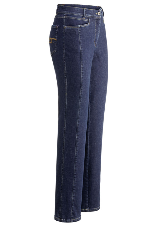 Jeans - Jeans in 4-Pocket-Form, in Größe 018 bis 052, in Farbe DUNKELBLAU Ansicht 1