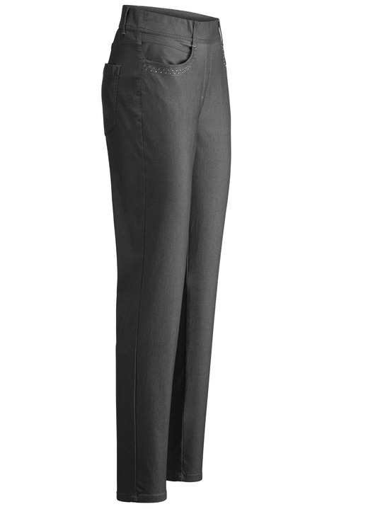 Cosma - Hose in Denim-Optik, in Größe 017 bis 052, in Farbe SCHWARZ Ansicht 1