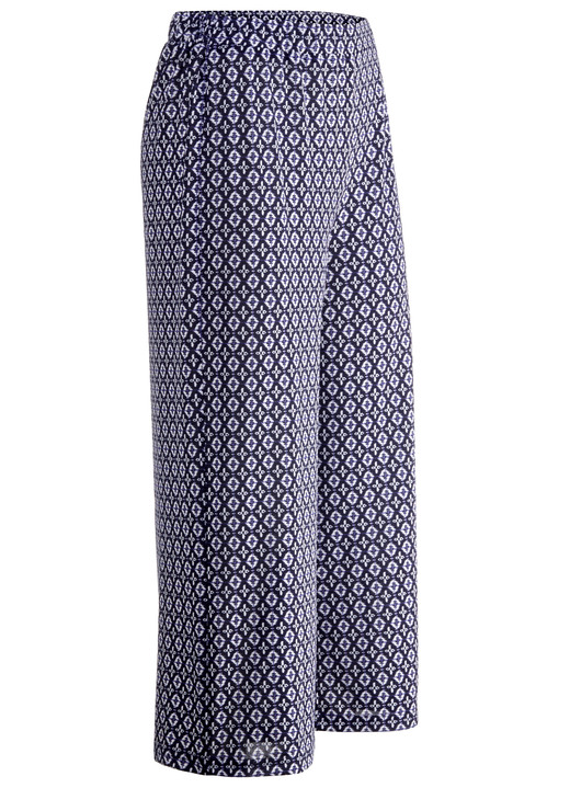 Culotten - Culotte in bequemer Schlupfform Culotten - Culotte in bequemer Schlupfform, in Größe 036 bis 054, in Farbe MARINE-WEISS-BLAU