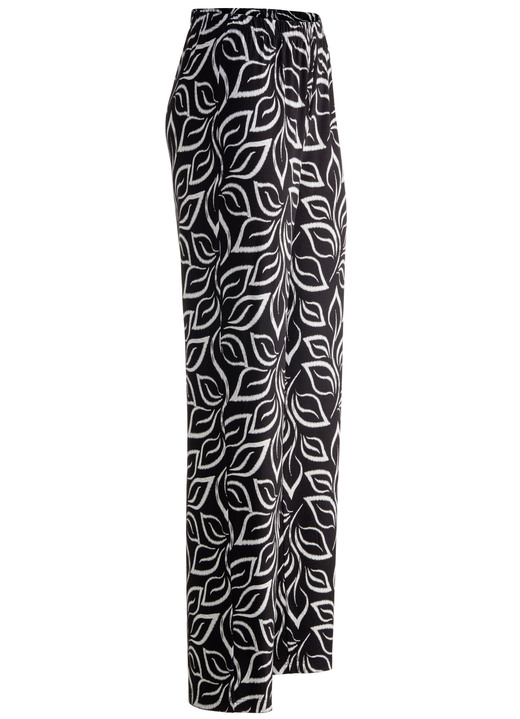 Hosen in Schlupfform - Hose in bequemer Weite, in Größe 018 bis 054, in Farbe SCHWARZ-WEISS Ansicht 1