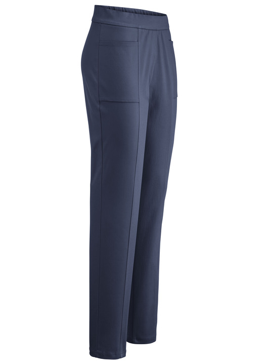 Hosen in Schlupfform - Hose mit abgesteppten Teilungsnähten, in Größe 018 bis 052, in Farbe MARINE Ansicht 1