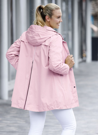 Funktions-Longjacke mit abnehmbarer Kapuze