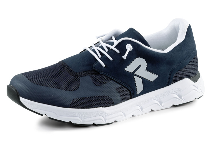 Slipper & Schnürschuhe - Rieker Sneaker mit elastischer Zierschnürung, in Größe 040 bis 047, in Farbe DUNKELBLAU Ansicht 1