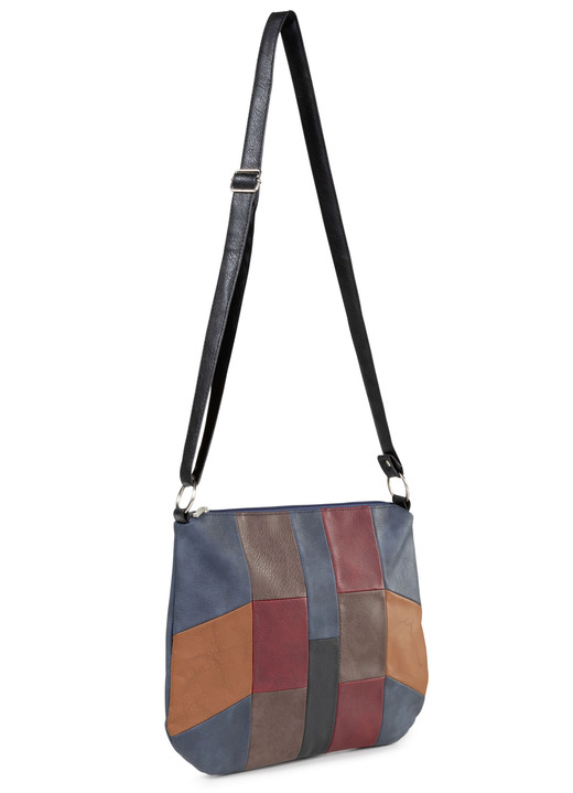 Taschen - Tasche aus weichem Synthetikmaterial, in Farbe JEANS-BUNT Ansicht 1