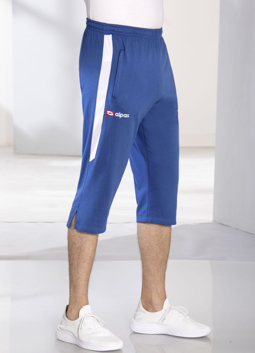 Freizeithosen - 3/4-Hose von „alpas“, in Größe 3XL (58) bis XXL (56), in Farbe MITTELBLAU Ansicht 1