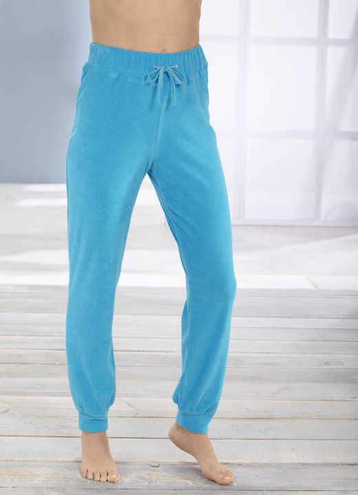 Hosen - Hose mit bequemem Dehnund, in Größe 036 bis 054, in Farbe TÜRKIS Ansicht 1