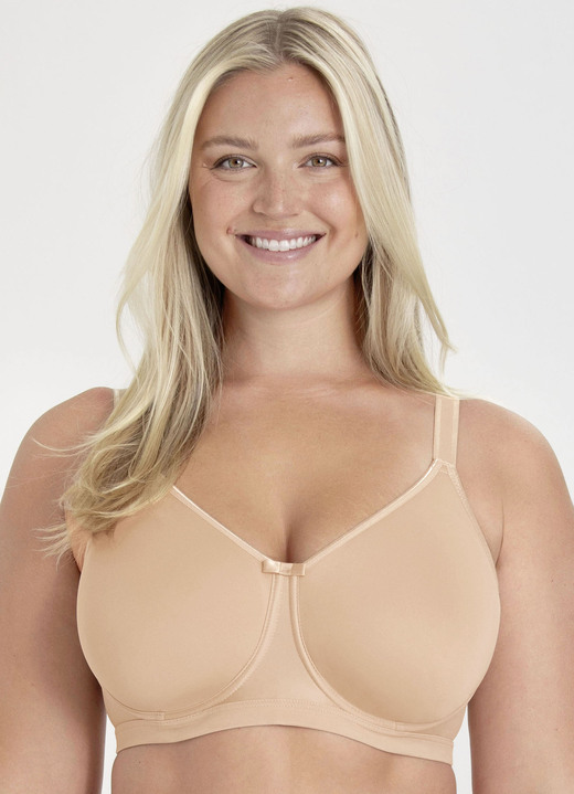 BH mit Formbügel - Miss Mary Bügel-BH mit atmungsaktiven Cups, in Größe 075 bis 105, in Cup E, in Farbe BEIGE Ansicht 1