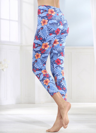 Leggings in 7/8-Länge mit hübschem Floraldessin