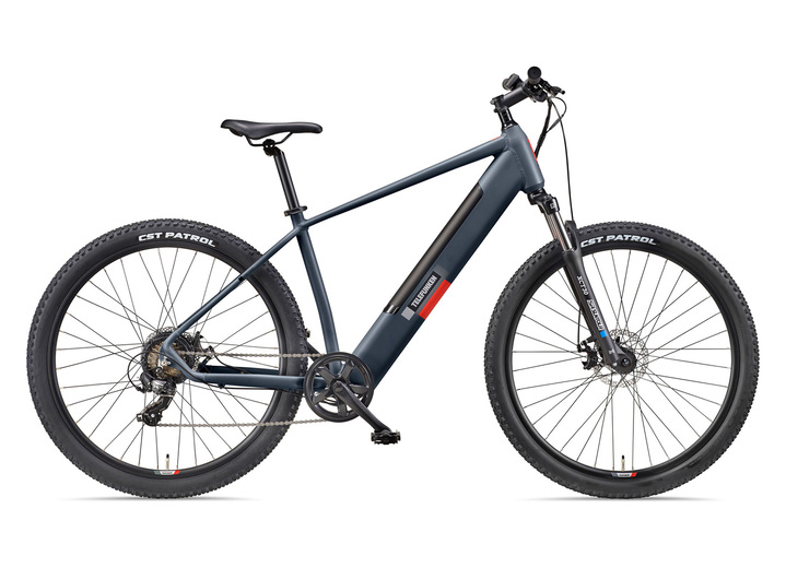 Akku-Zweiräder - Perfekt für Ihre Freizeit: E-Mountainbike von Telefunken, in Farbe GRAU-GRANIT Ansicht 1