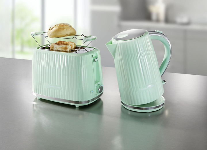 Küchengeräte-Serien - Russell Hobbs Frühstücksserie Eden aus Hochglanz-Kunststoff, in Farbe GRÜN, in Ausführung Toaster Ansicht 1