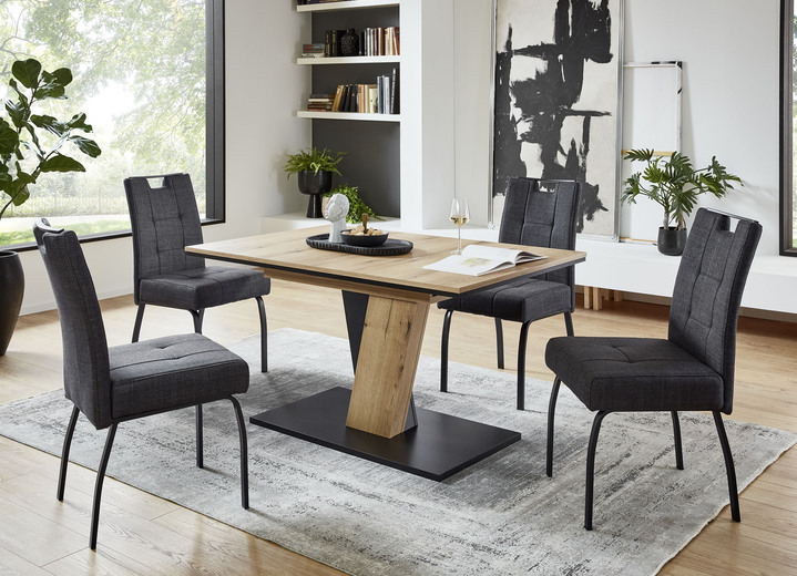 Stühle & Sitzbänke - Moderne, individuelle Esszimmermöbel, in Farbe BEIGE, in Ausführung Schwingstühle, 2er-Set Ansicht 1