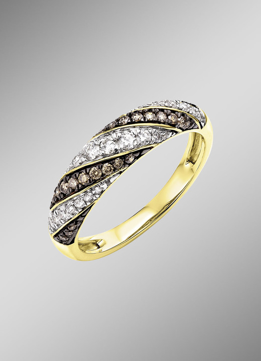 Ringe - Damenring mit Brillanten und Diamanten, in Größe 160 bis 220, in Farbe  Ansicht 1