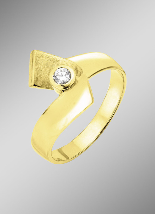 Ringe - Vollendete Form: Damenring mit Brillant, in Größe 160 bis 220, in Farbe  Ansicht 1