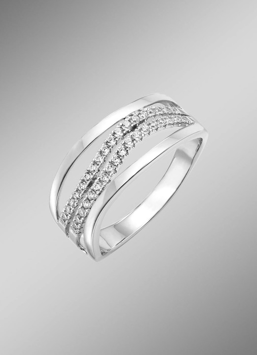 Ringe - Damenring mit durchbrochenen Ringkopf, in Größe 160 bis 220, in Farbe  Ansicht 1