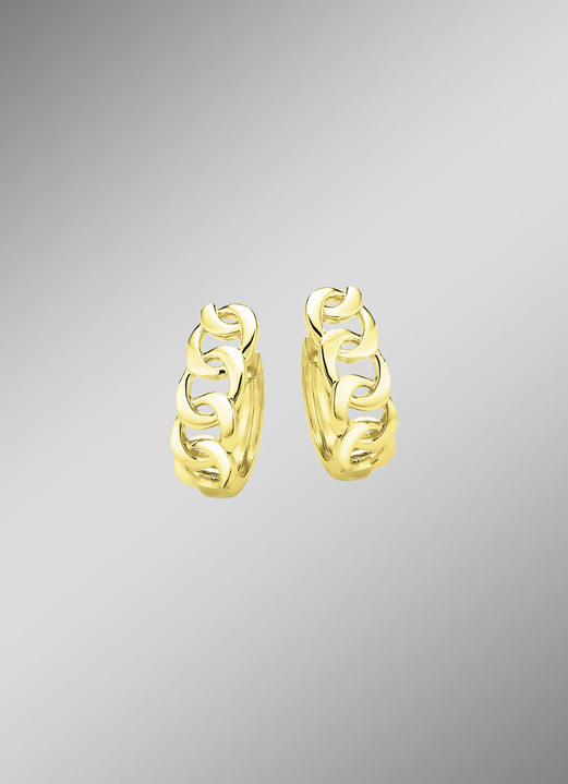 Ohrschmuck - Moderne Creolen mit Klappverschluss, in Farbe  Ansicht 1