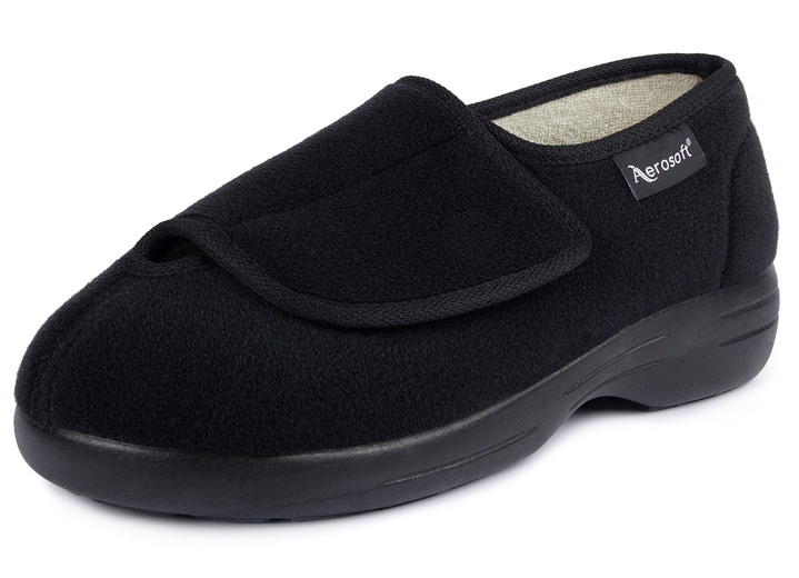 Gesundheitsschuhe - Klett-Halbschuh für Damen und Herren, in Größe 036 bis 046, in Farbe SCHWARZ Ansicht 1