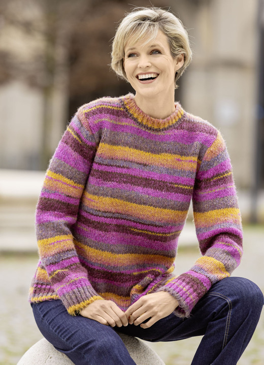 Pullover - Pullover mit Farbverlauf, in Größe L(44/46) bis XS(32/34), in Farbe MULTICOLOR Ansicht 1
