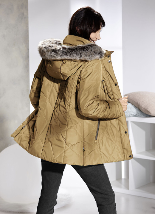 Winterjacken - Jacke mit abnehmbarer Kunstpelz-Besatz Winterjacken - Jacke mit abnehmbarer Kunstpelz-Besatz, in Größe 036 bis 054, in Farbe SENF