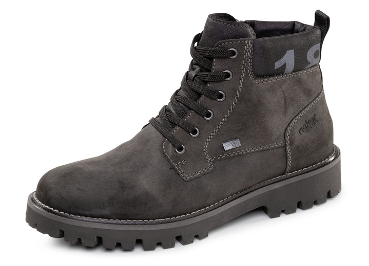 Stiefeletten - Rieker, gefütterte Herren-Boots, Winterschuhe, Weite H, mit Reißverschluss, in Größe 040 bis 046, in Farbe ANTHRAZIT Ansicht 1