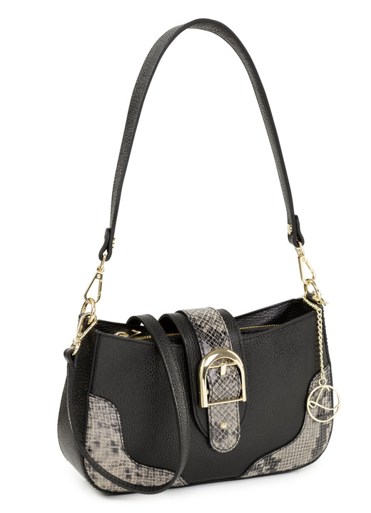 - Laurina, Tasche, Damen, mit abnehmbarem, verstellbarem Umhängeriemen - Laurina, Tasche, Damen, mit abnehmbarem, verstellbarem Umhängeriemen, in Farbe SCHWARZ-GRAU