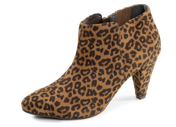 Stiefel & Stiefeletten - Andrea Conti, trendige Damen-Stiefeletten, mit Reißverschluss, in Größe 036 bis 042, in Farbe BRAUN-SCHWARZ Ansicht 1